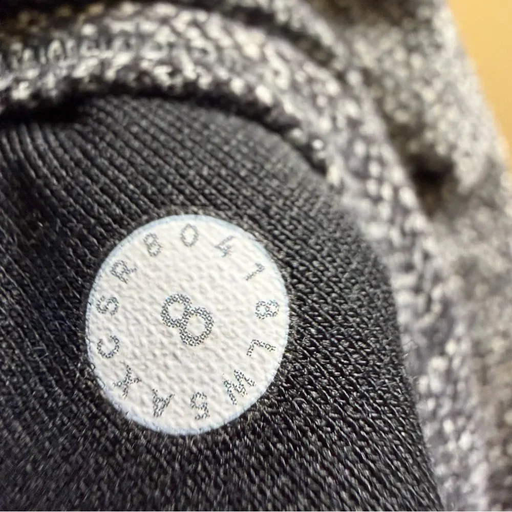 Lululemon Wunder Under high waisted full length Gray knit Leggings size 8